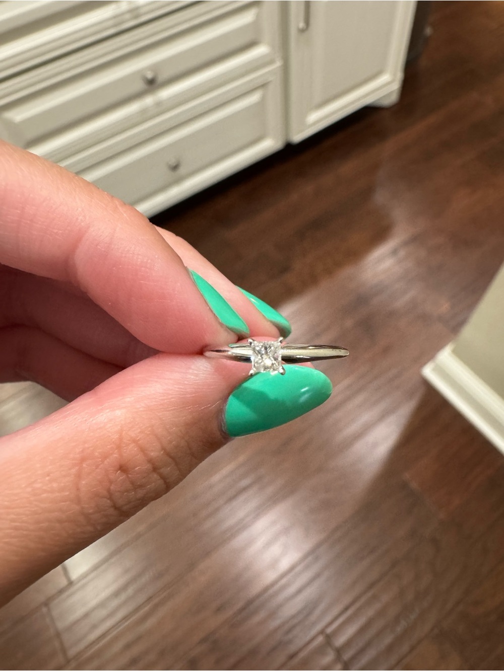 14K White Gold Ring